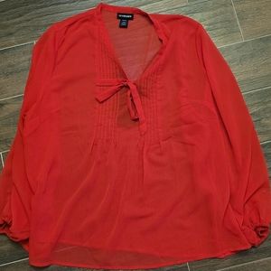 Tie neck‎ blouse ♥️♥️